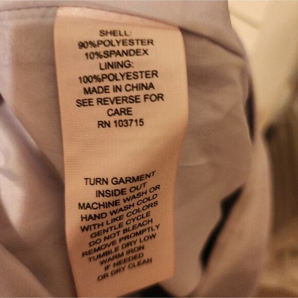 NANETTE LEPORE  NEW LILAC RUFFLE JACKET SIZE 10 - Picture 7 of 9